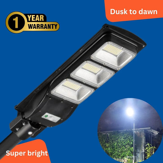 90W Solar Street Lights 20000 Lumens Outdoor, 180 LED Chips LED Solar Power Street Light with PIR Motion Sensor Dusk to Dawn Outdoor Solar Lighting for Street, Garden, Yard