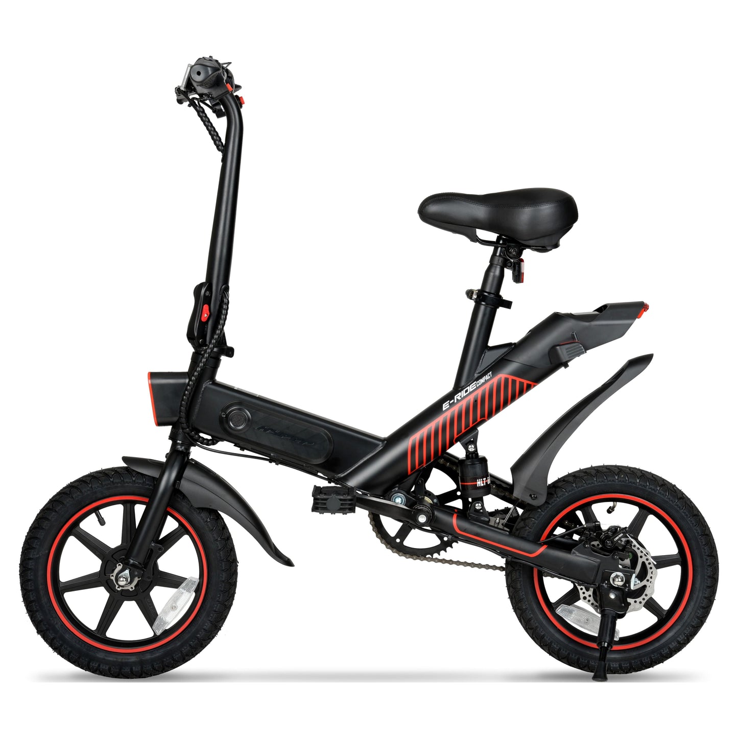 14" 36V Foldable Compact Electric Bike W/Throttle, 350W Motor, Recommended Ages 14 Years and Up