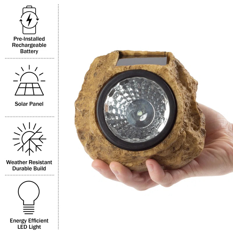 Solar Powered Integrated LED Glass Pathway Light Pack