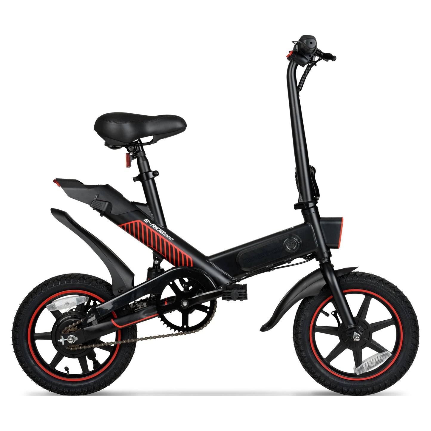 14" 36V Foldable Compact Electric Bike W/Throttle, 350W Motor, Recommended Ages 14 Years and Up