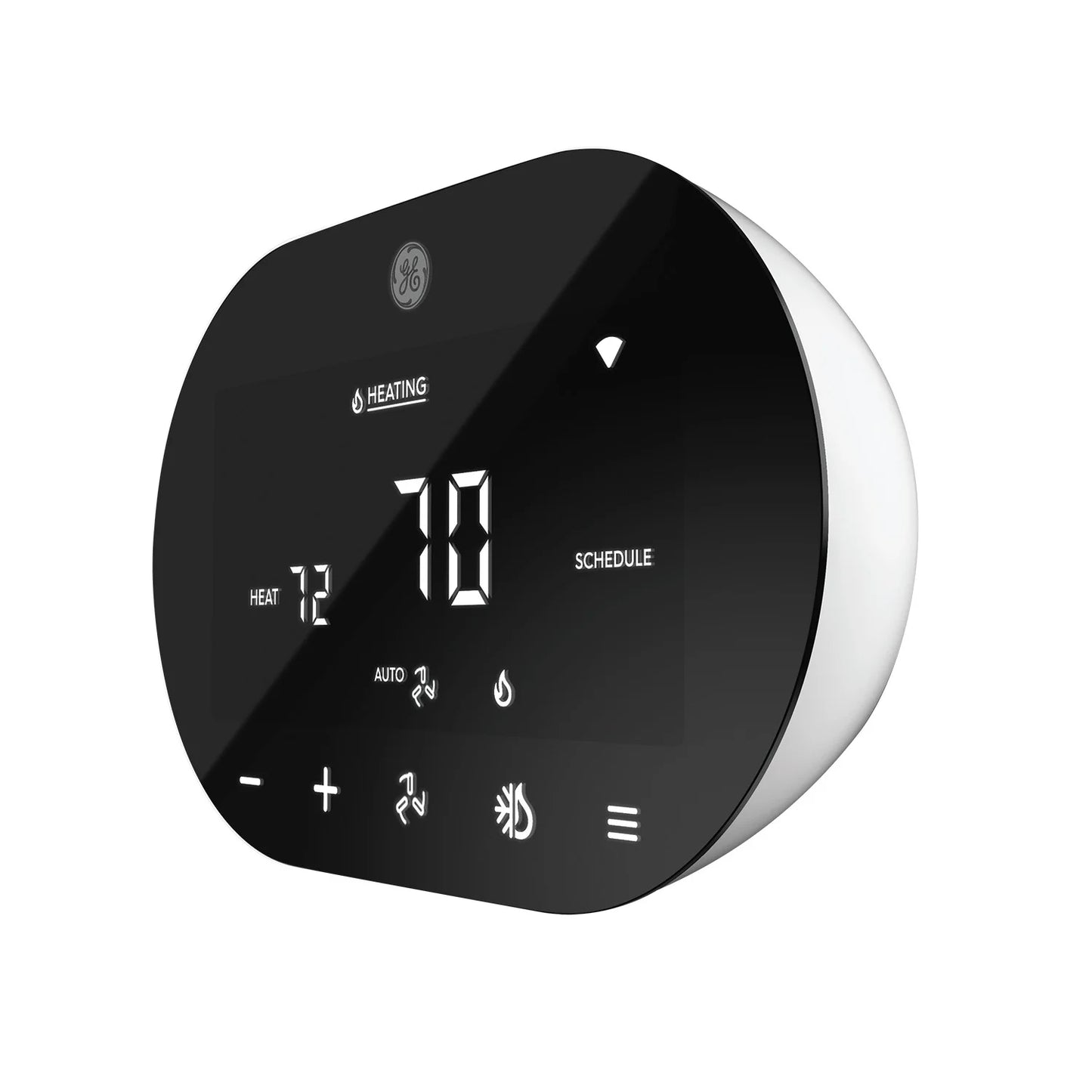 GE CYNC Smart Thermostat, Programmable, Bluetooth and Wi-Fi Enabled, Alexa and Google Home Compatible, Touchscreen (1 Pack)