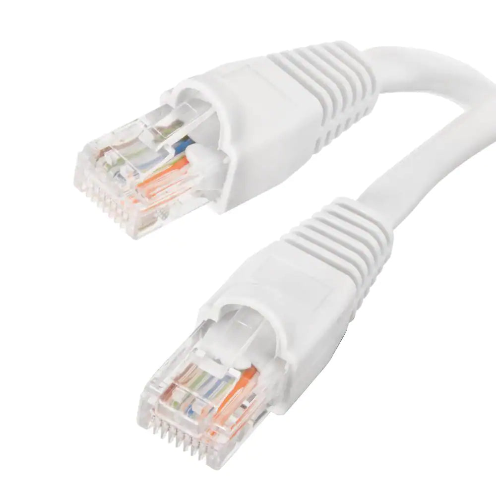 3 Ft. 24/7-Gauge 8-Wire CAT6 Ethernet Cable, White