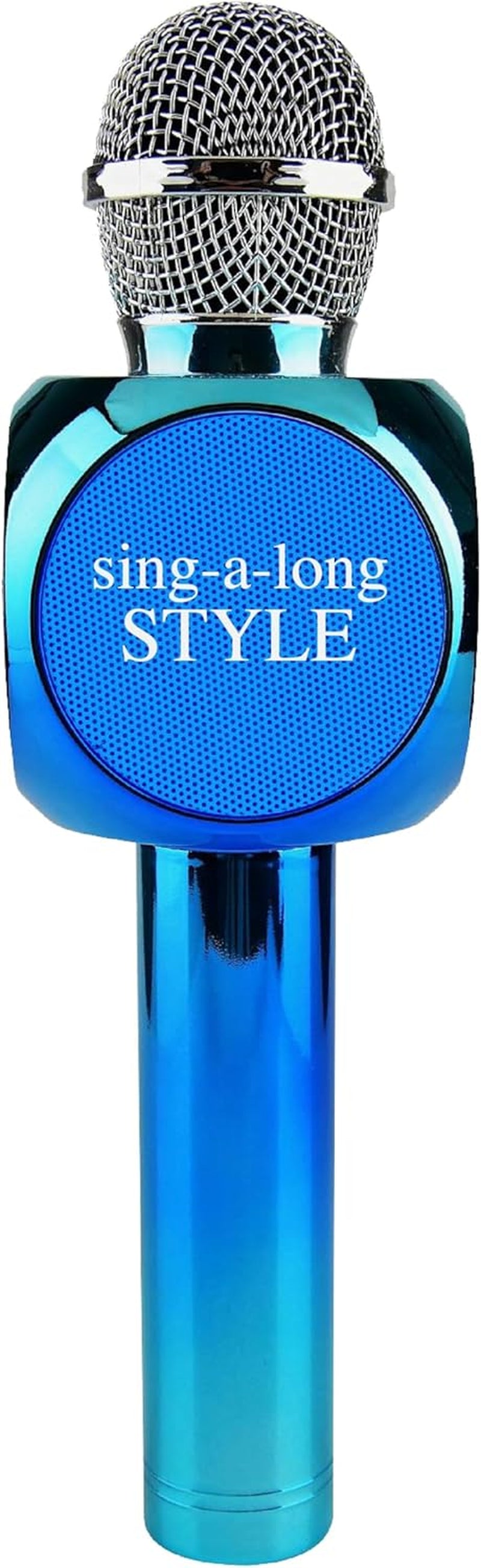 Sing-Along Bling Bluetooth Karaoke Microphone and Bluetooth Stereo Speaker All-In-One (Silver Bling)