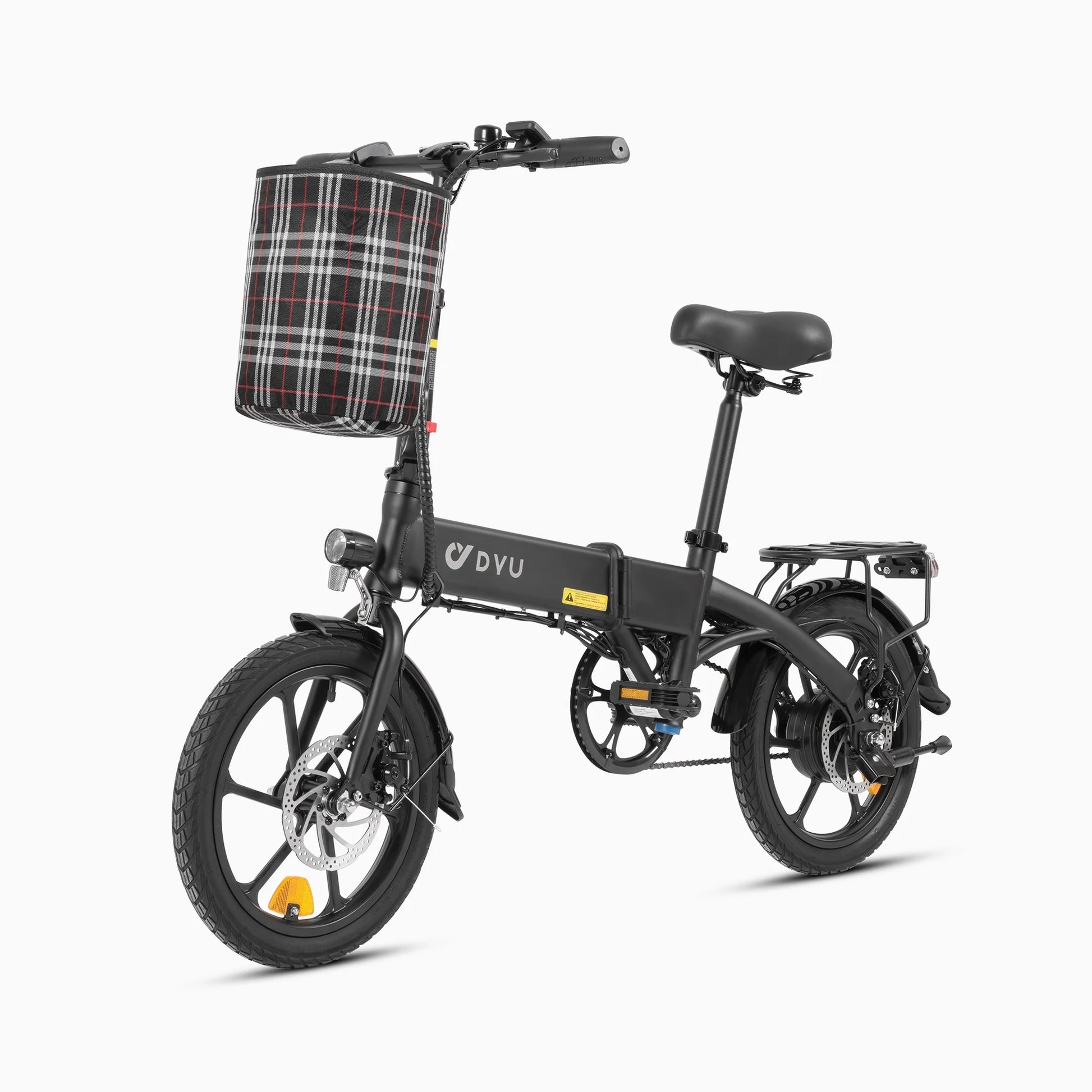 16" Commuter Electric Bike for Adults, 250W 36V 7.8AH Li-Ion Battery, Cruiser City Cargo E Bike