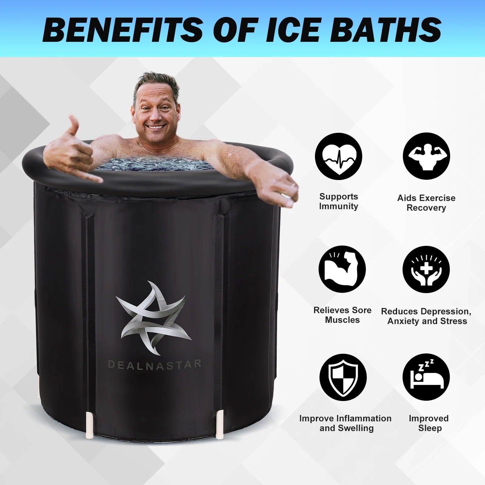 Ice Bath,Cold Tub Ice Bath,88 Gal Inflatable and Portable Cold Plunge for Athletes Adults at Home Indoor and Outdoor.