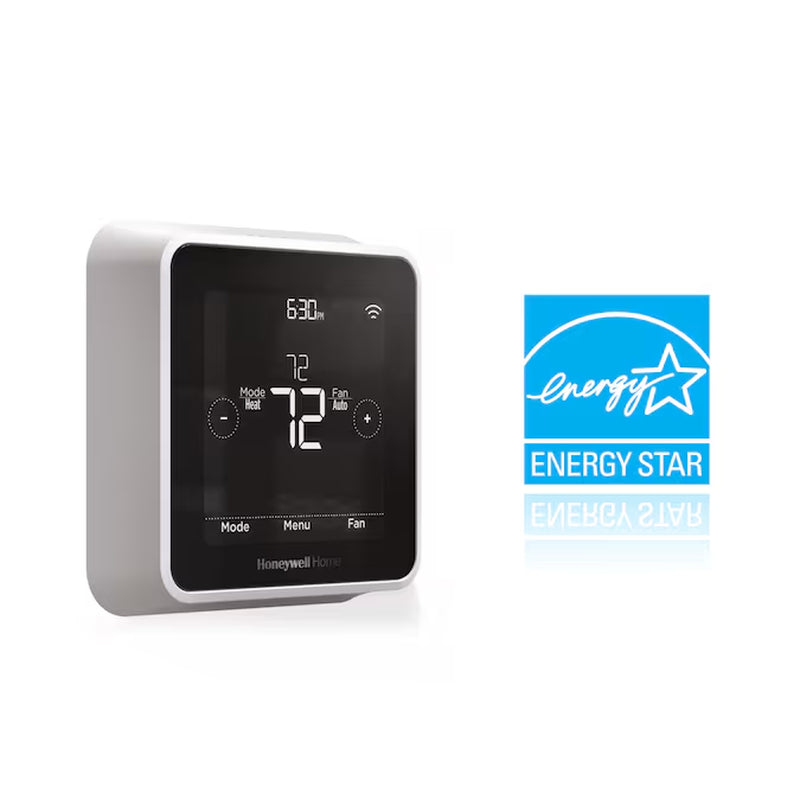 Black/White Smart Thermostat with Wi-Fi Compatibility