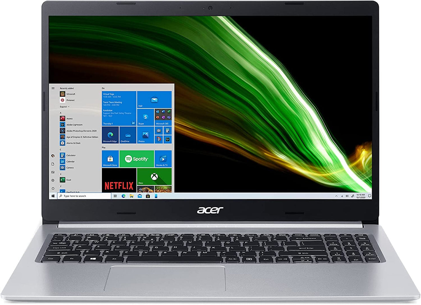 Aspire 5 A515-44-R93G, 15.6" Full HD, AMD Ryzen 3 4300U Mobile Processor with Radeon Graphics, 4GB DDR4, 128GB Nvme SSD, Wifi 5, HD Webcam, Fingerprint Reader, Backlit Keyboard, Windows 10 S