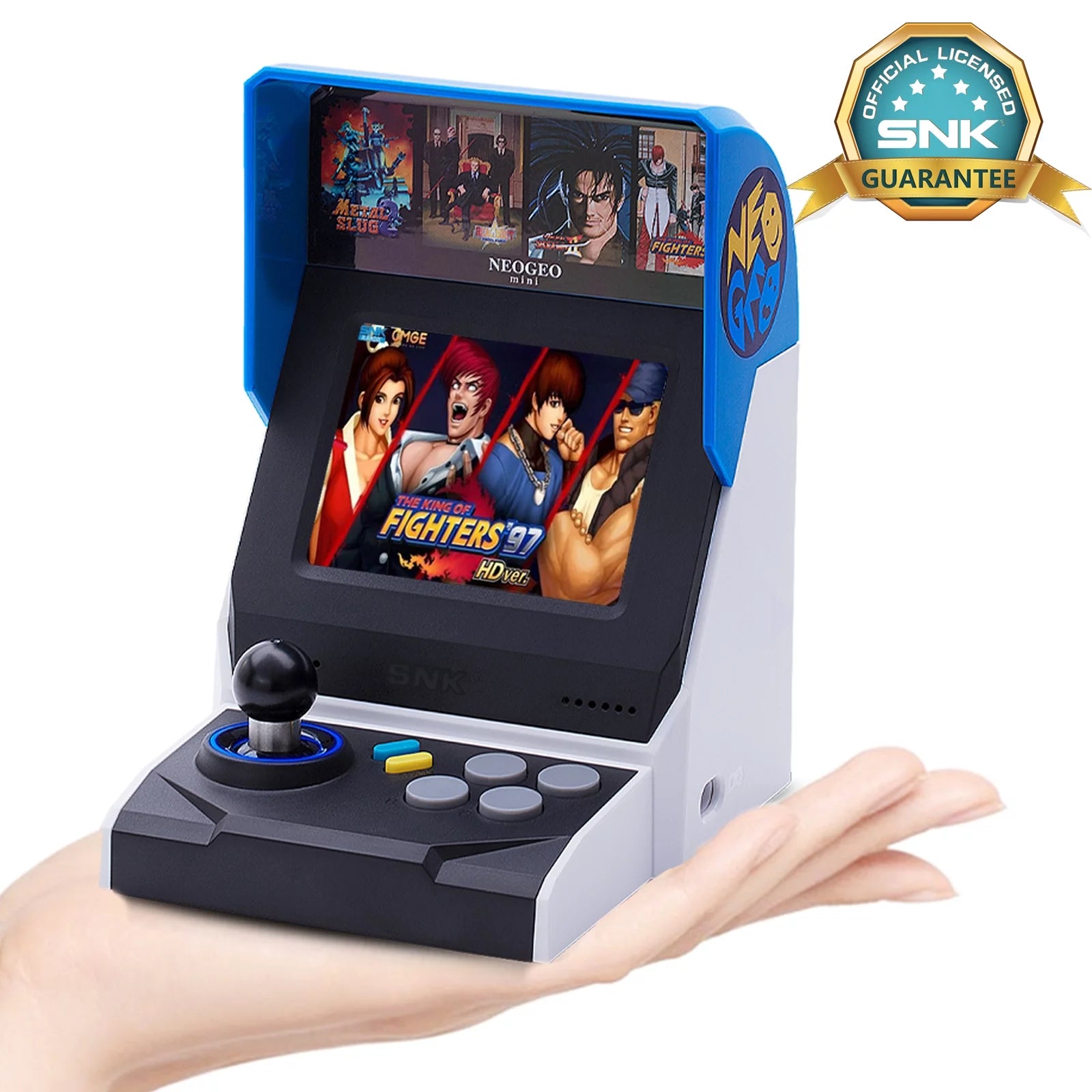 NEOGEO Mini Arcade International Version, 40 Pre-Loaded Neo Geo Classic Games: Kof/Metal Slug/Samurai Shodown Etc