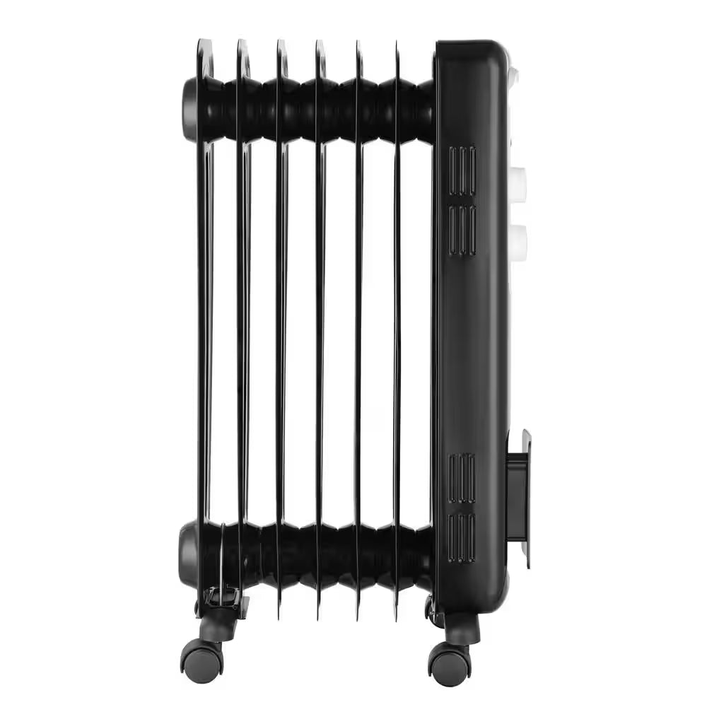 1,500-Watt Oil-Filled Radiant Electric Space Heater with Thermostat