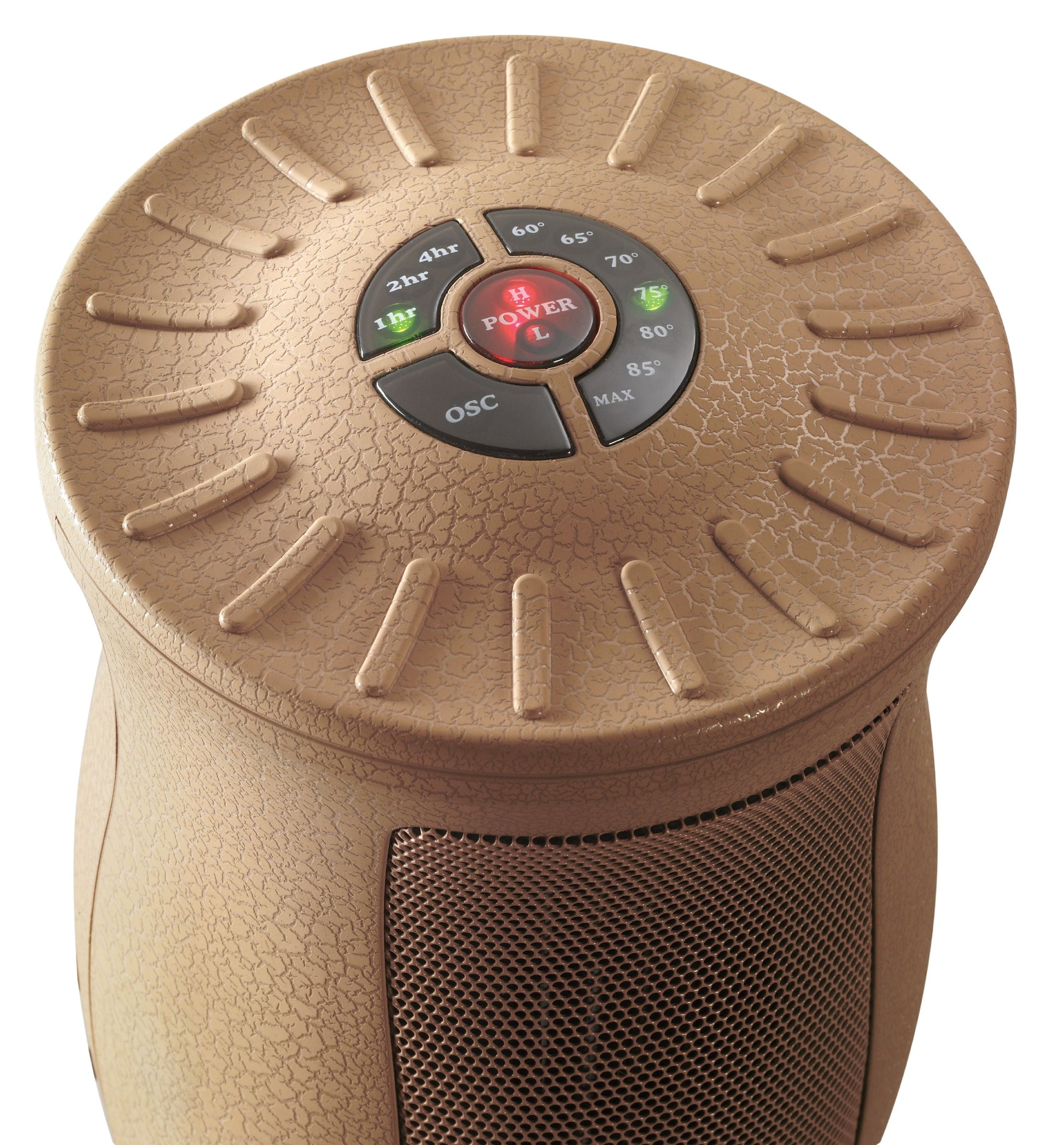 16" 1500W Designer Series Ceramic Electric Space Heater with Remote, Beige, 6435, New