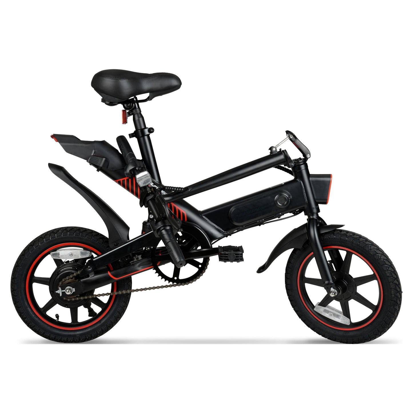 14" 36V Foldable Compact Electric Bike W/Throttle, 350W Motor, Recommended Ages 14 Years and Up