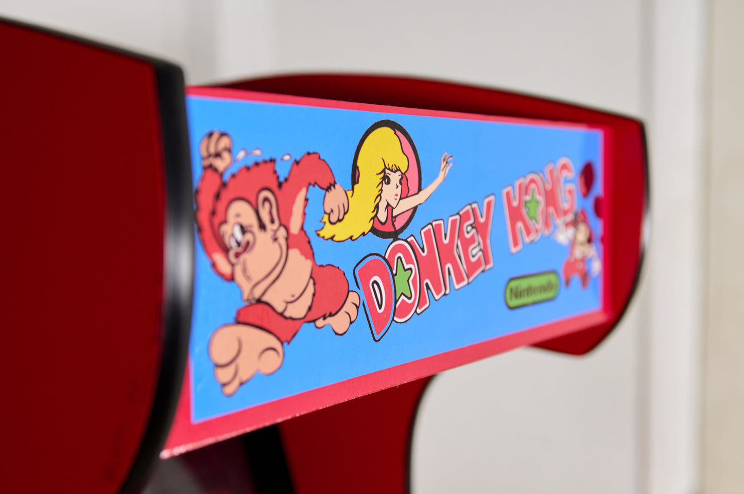 Arcade Factory 412 Classic Games Arcade Console, Donkey Kong Art Red