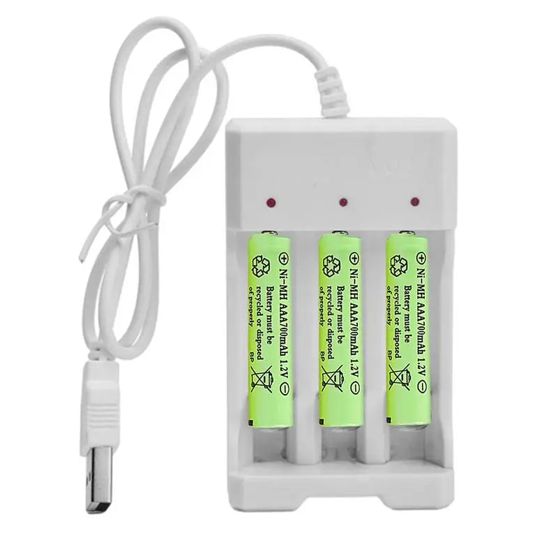 Fast Charging Battery Charger Short Circuit Protection AAA and AA Rechargeable Battery Station High Quality for Li-Ion and Ni-Mh