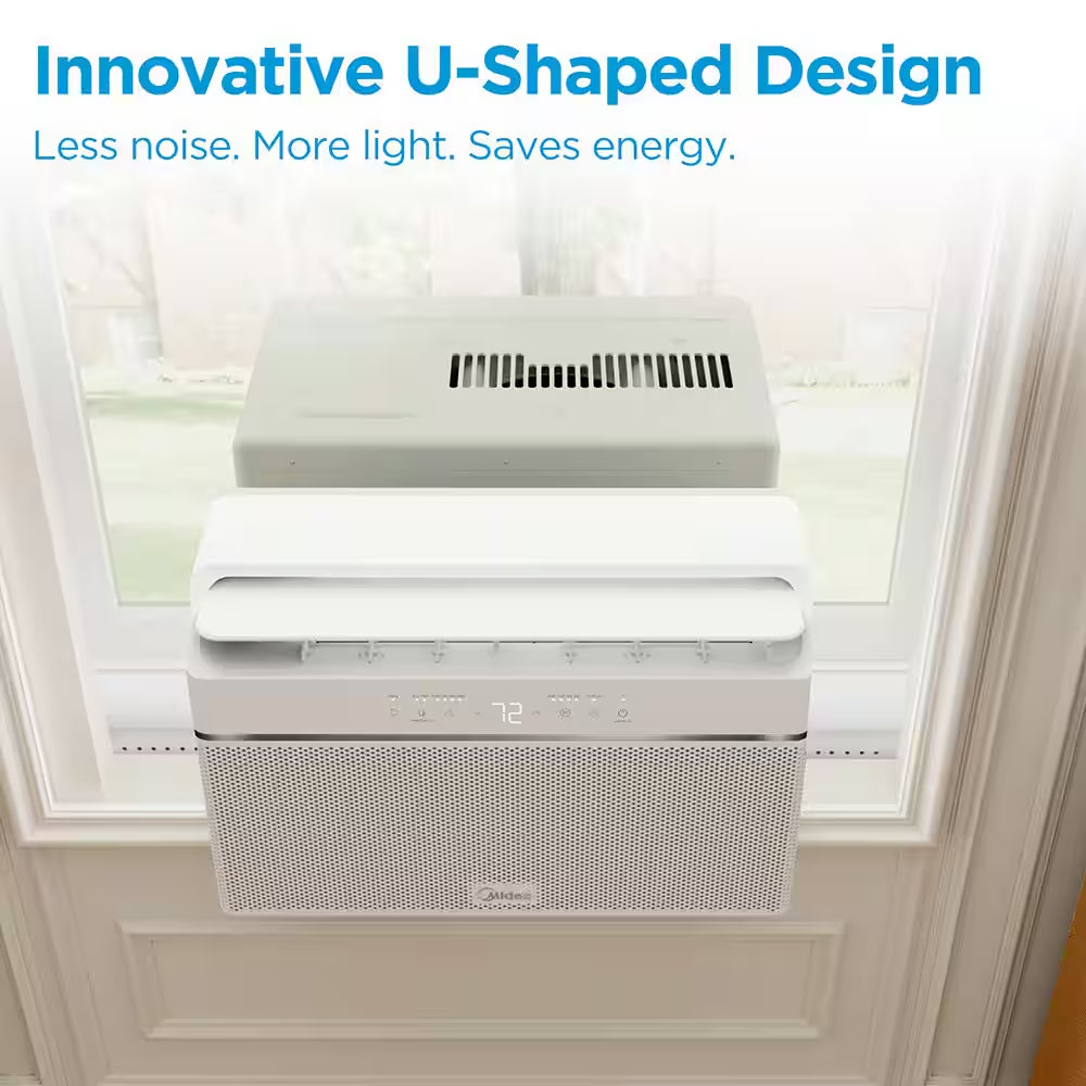 8,000 BTU 115-Volt U plus Shaped Smart Inverter Window Air Conditioner Wi-Fi, for up to 350 Sq. Ft. Energy Star 2024