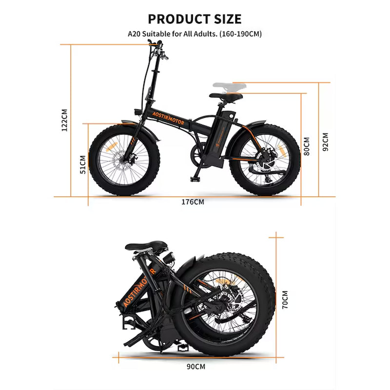 20-In Adult Unisex E-Bike