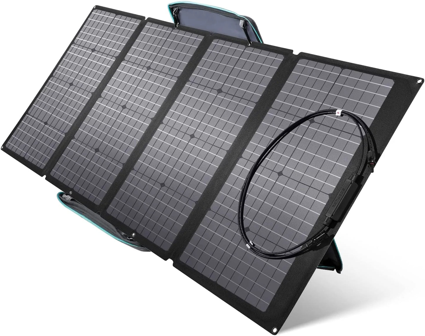 160W Portable Solar Panel for Power Station, Foldable Solar Charger with Adjustable Kickstand, Waterproof IP67 for Outdoor Camping,Rv,Off Grid System