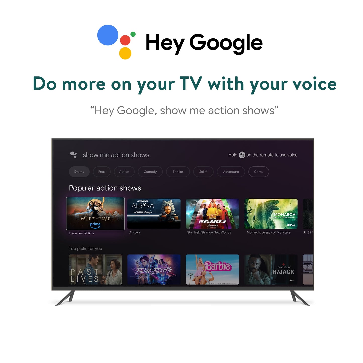 Google TV 4K Pro Streaming Device (New, 2024), 4K UHD Resolution, Dolby Vision & Dolby ATMOS, Hands-Free Voice Control, Smart Hub