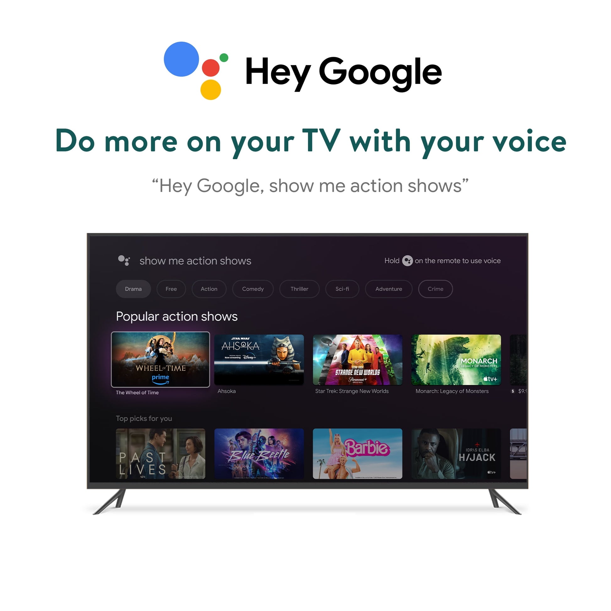 Google TV 4K Pro Streaming Device (New, 2024), 4K UHD Resolution, Dolby Vision & Dolby ATMOS, Hands-Free Voice Control, Smart Hub