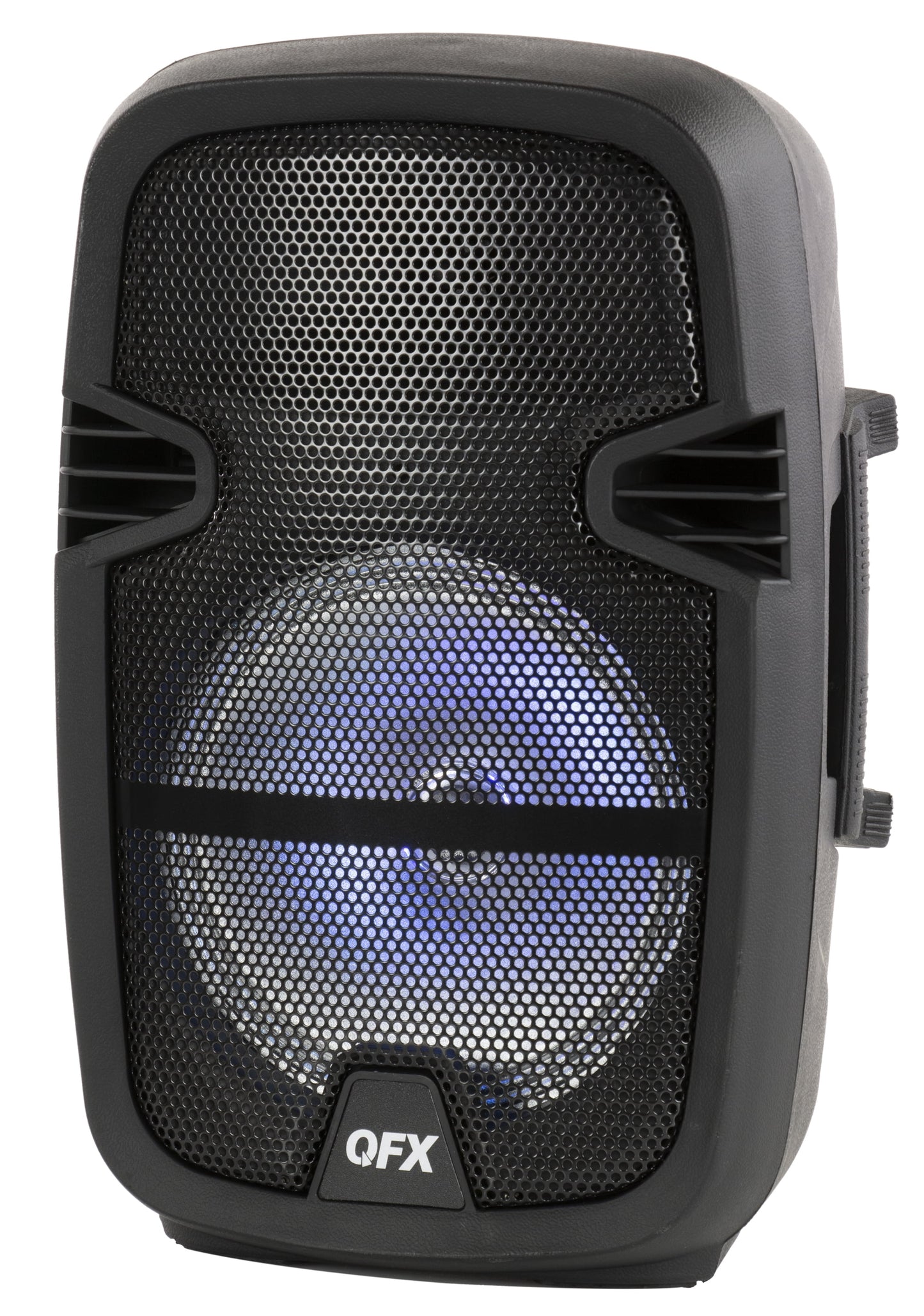 PBX-8074 8” BLUETOOTH RECHARGEABLE SPEAKER with LED PARTY LIGHTS, INCLUDES WIRED MICROPHONE and REMOTE