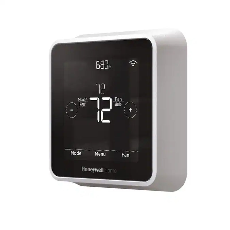 Black/White Smart Thermostat with Wi-Fi Compatibility