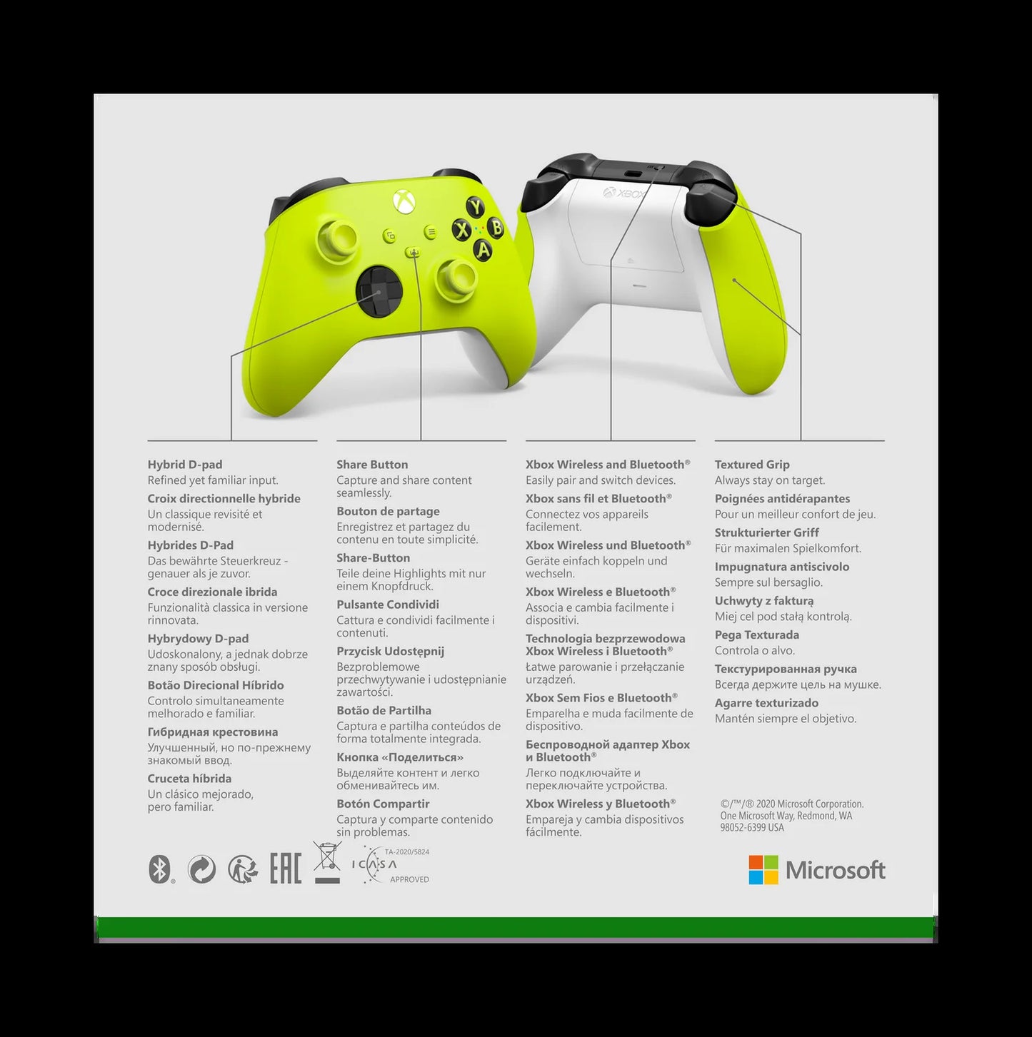 Microsoft  Wireless Controller - Electric Volt