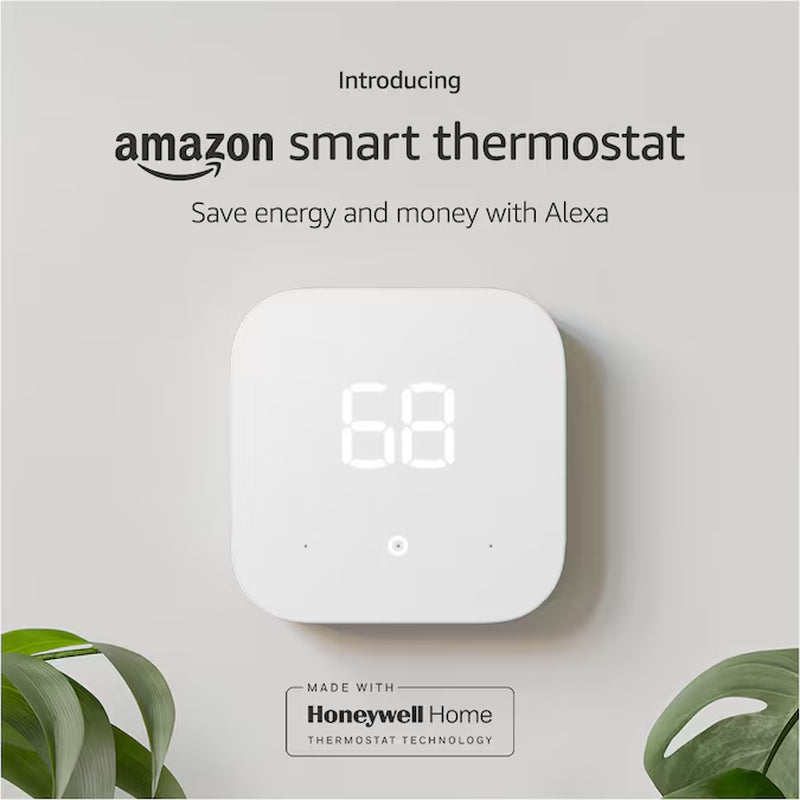 Smart Thermostat ENERGY STAR Certified, DIY Install, Works with Alexa - C-Wire Required