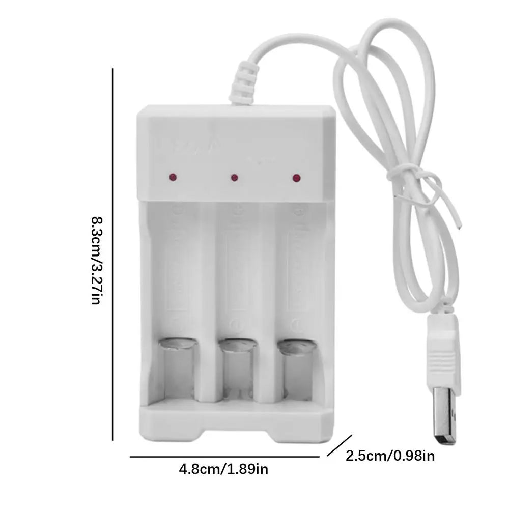 Fast Charging Battery Charger Short Circuit Protection AAA and AA Rechargeable Battery Station High Quality for Li-Ion and Ni-Mh