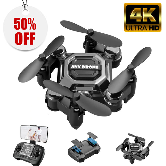 Mini Drone with 4K HD Camera for Kids and Adults, FPV Foldable Quadcopter with 360 Flip,Trajectory Flight