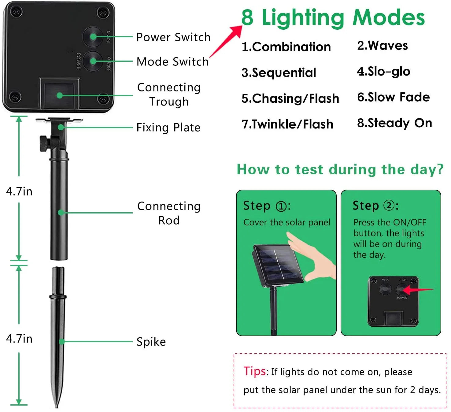 2 Pack Solar String Lights Patio Light,Total 200 LED 80Ft Solar Powered & USB, IP65 Waterproof with 8 Modes for Garden Patio Gazebo Indoor, White