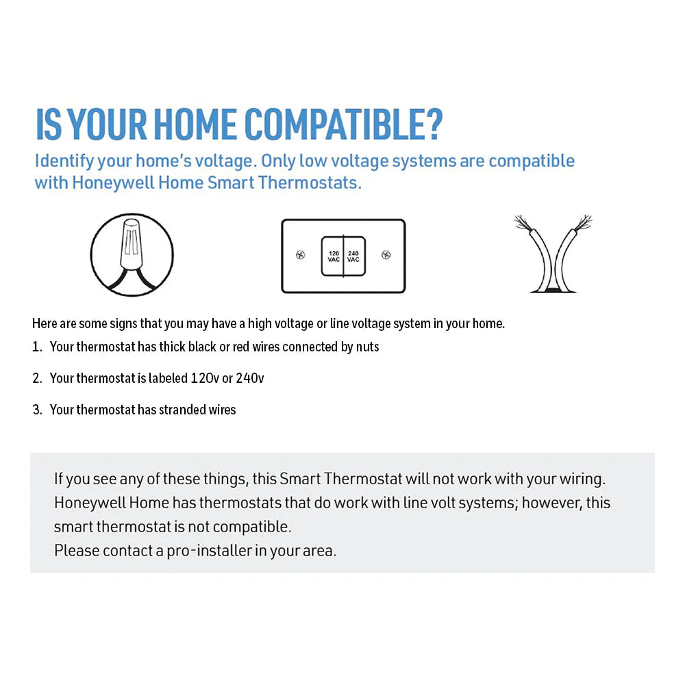 Black/White Smart Thermostat with Wi-Fi Compatibility