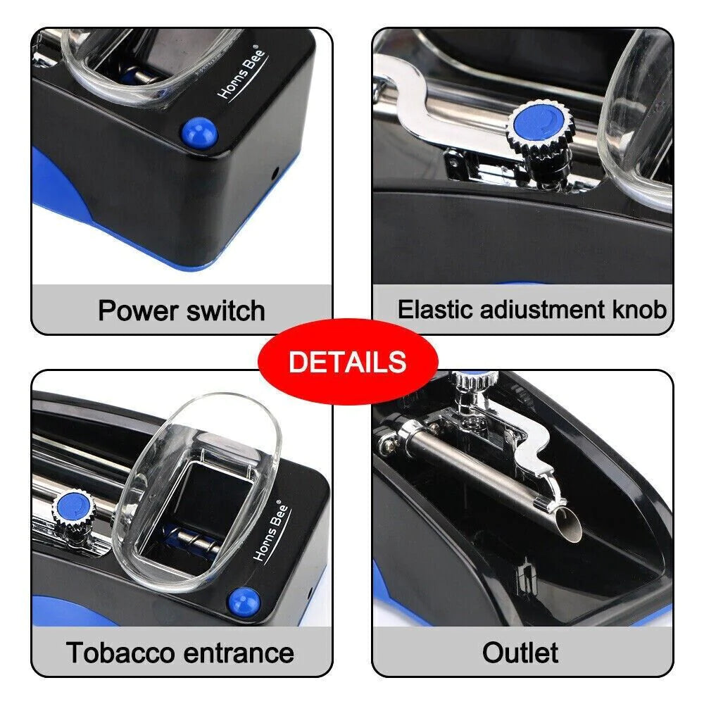 Cigarette Machine Automatic Electric Rolling Roller Tobacco Injector Maker US