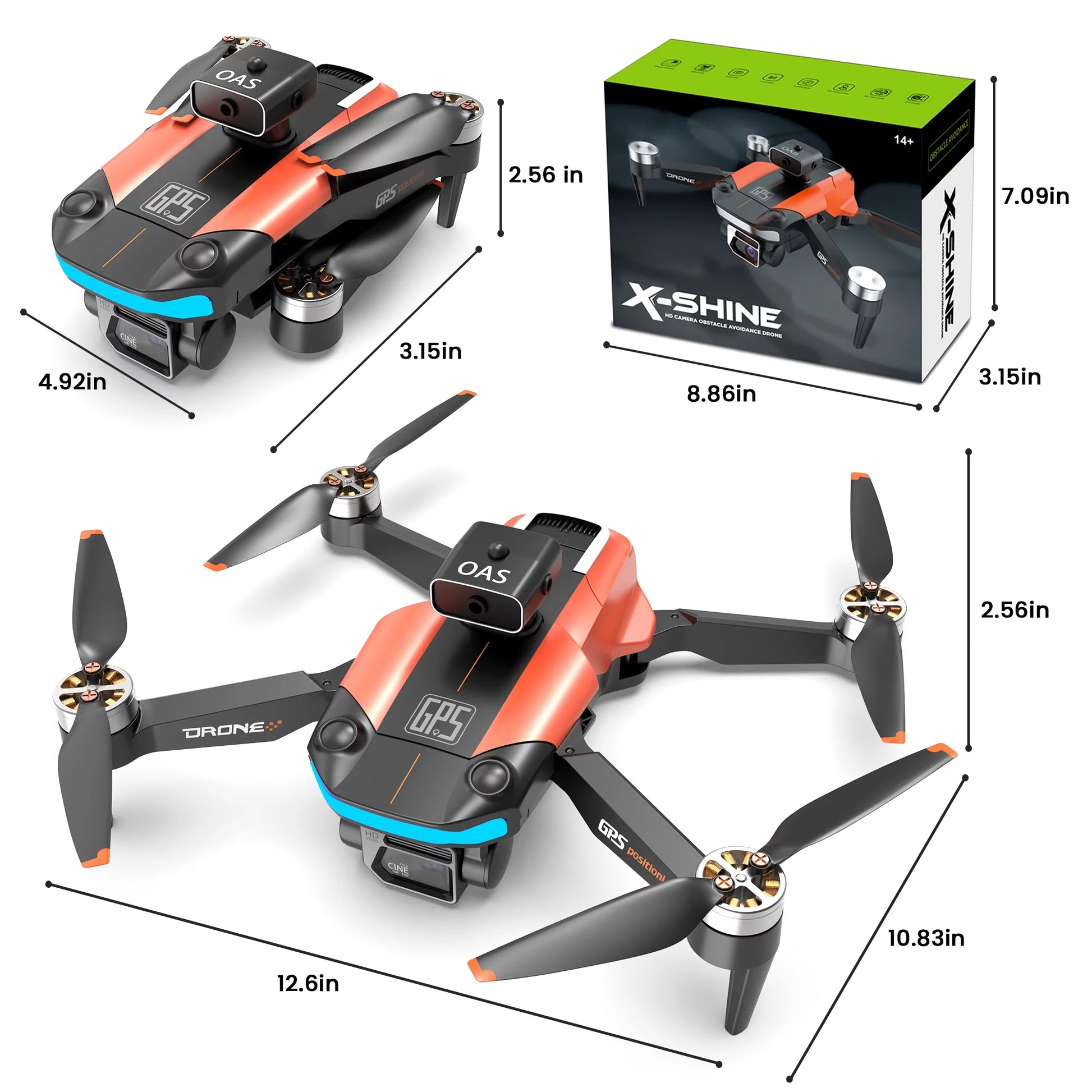 D99 GPS Drone with 8K UHD Camera, Foldable Drones for Adults Beginners, RC Quadcopter Drone, Brushless Motor, VR Mode, GPS Auto Follow