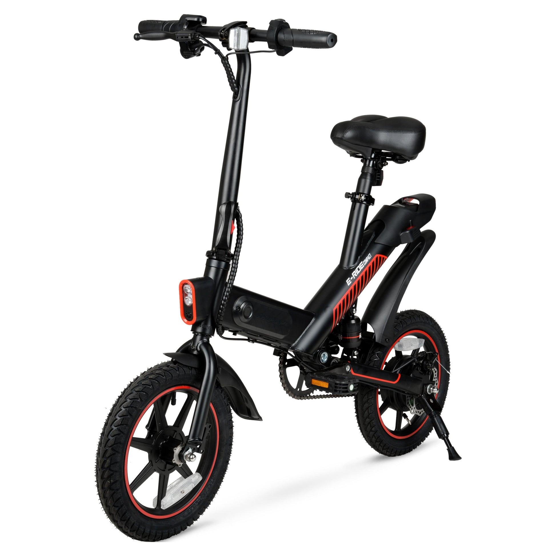 14" 36V Foldable Compact Electric Bike W/Throttle, 350W Motor, Recommended Ages 14 Years and Up