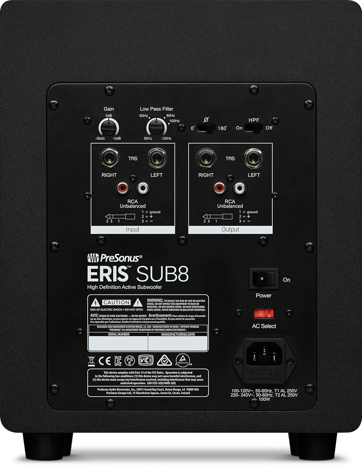 Eris Sub 8 Compact Studio Subwoofer